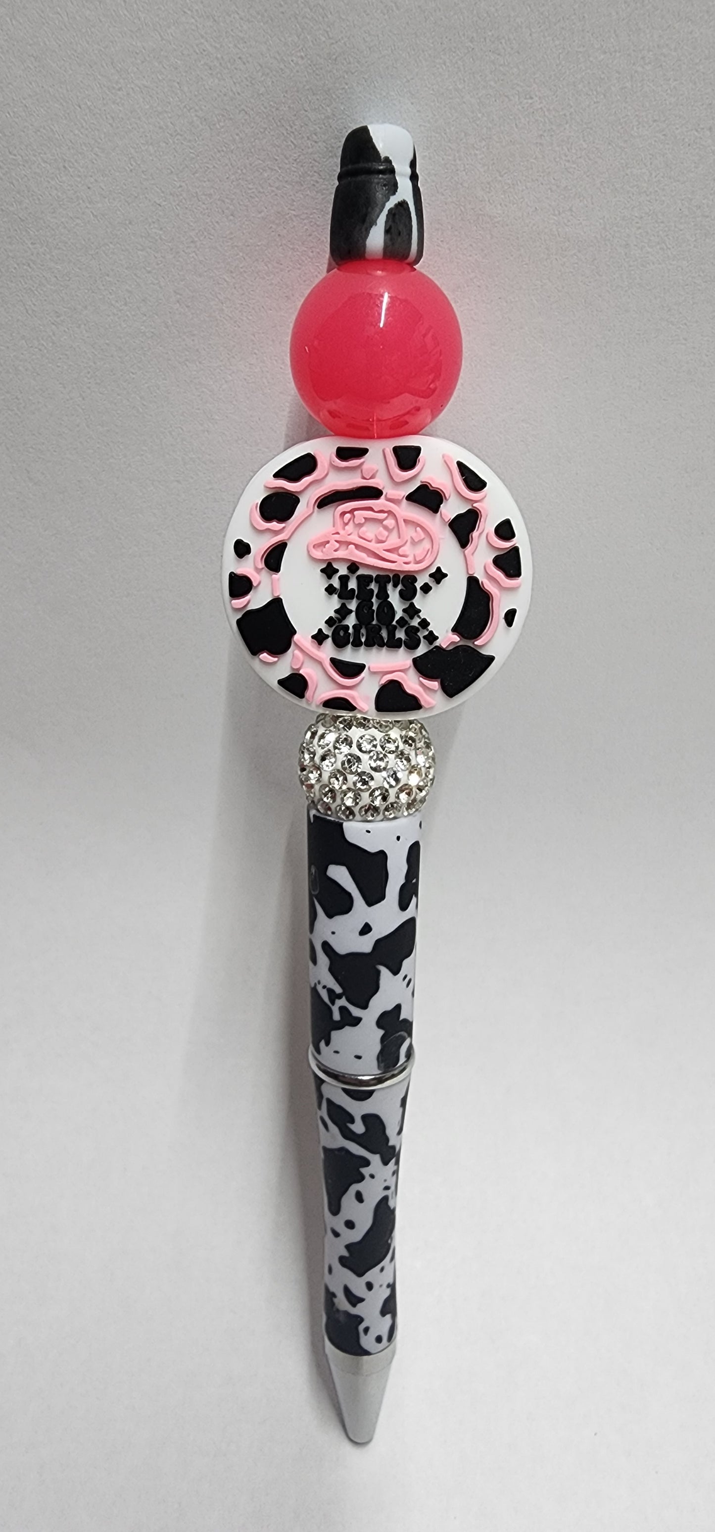 Let's Go Girls (Pink) Beaded Pen