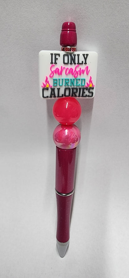 Burned Calories Beaded Pen