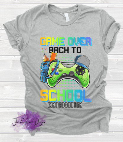 Game Over Back to School Shirt