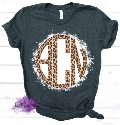 Glitter Leopard Monogram Bundle