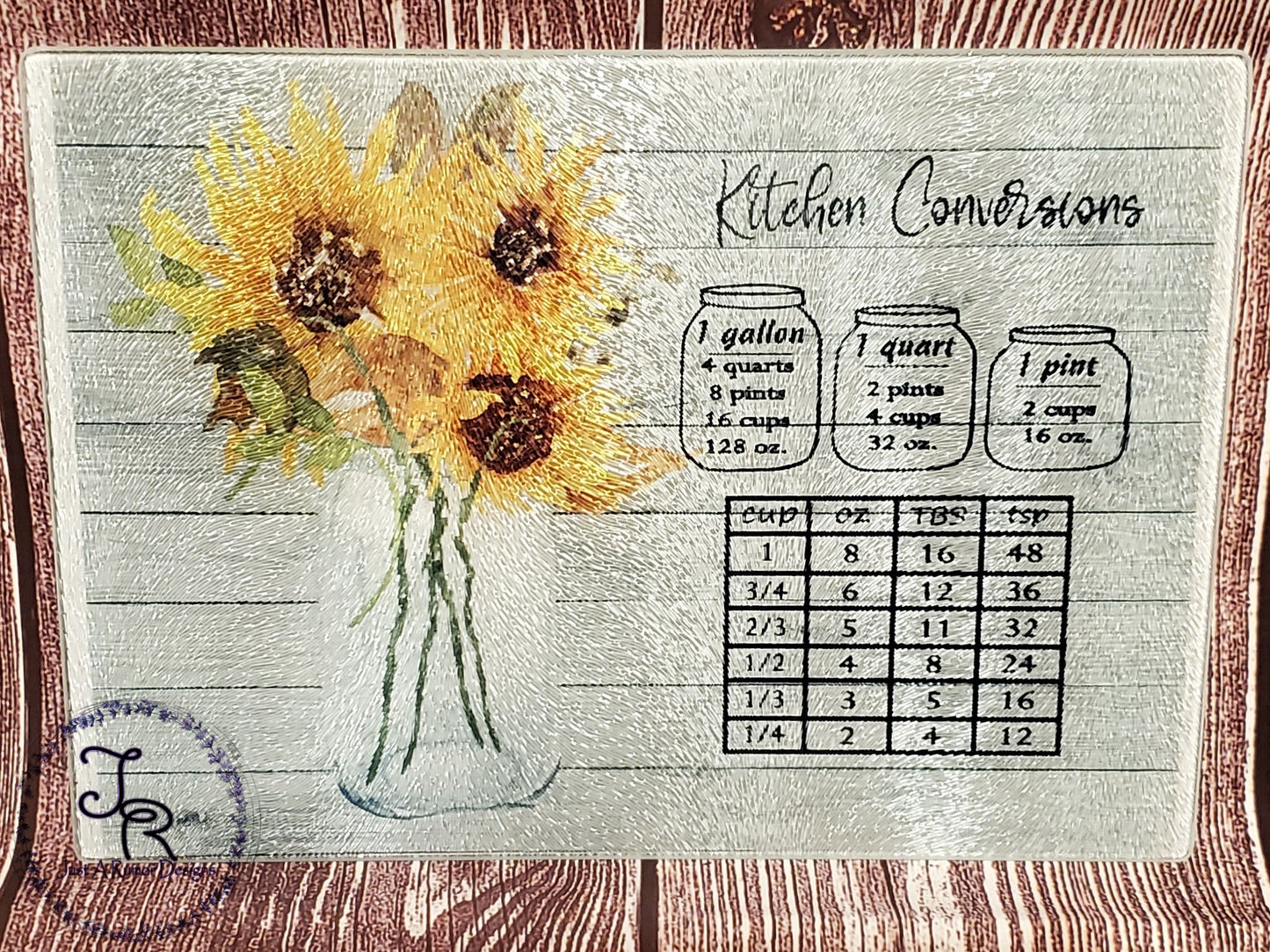 Sunflower Glass Cutting Board