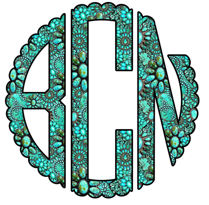 Turquoise Monogram Bundle